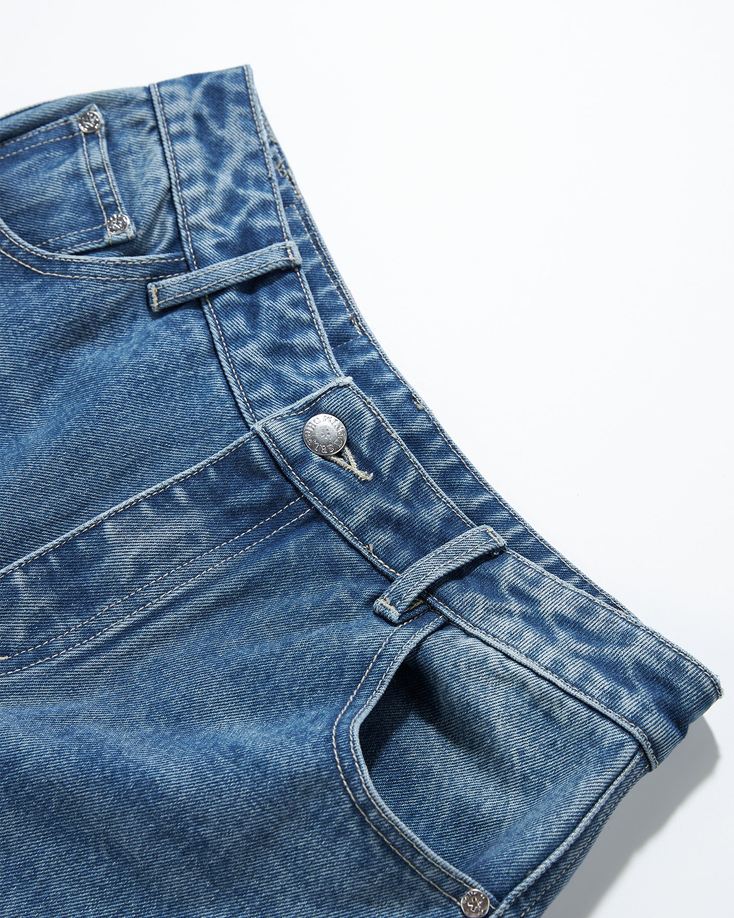 Vintage floral washed jeans