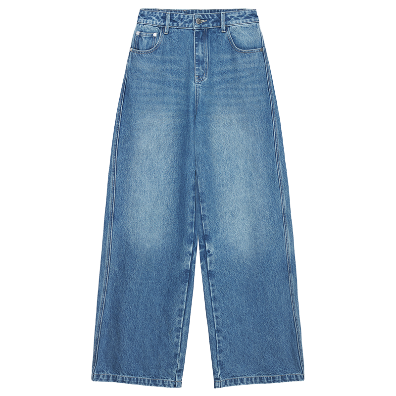 Vintage floral washed jeans