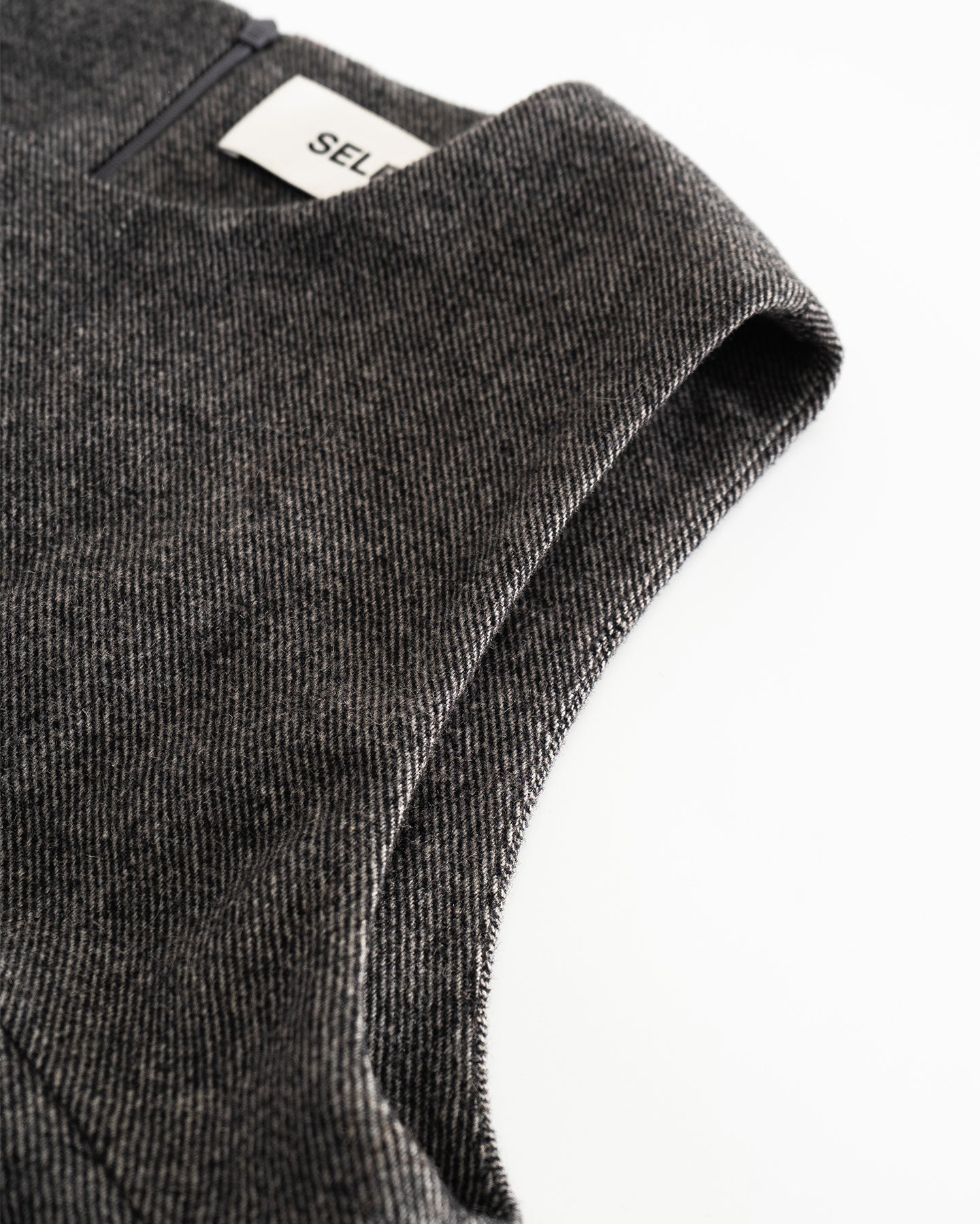 Grey Wool Blend Tank Dress