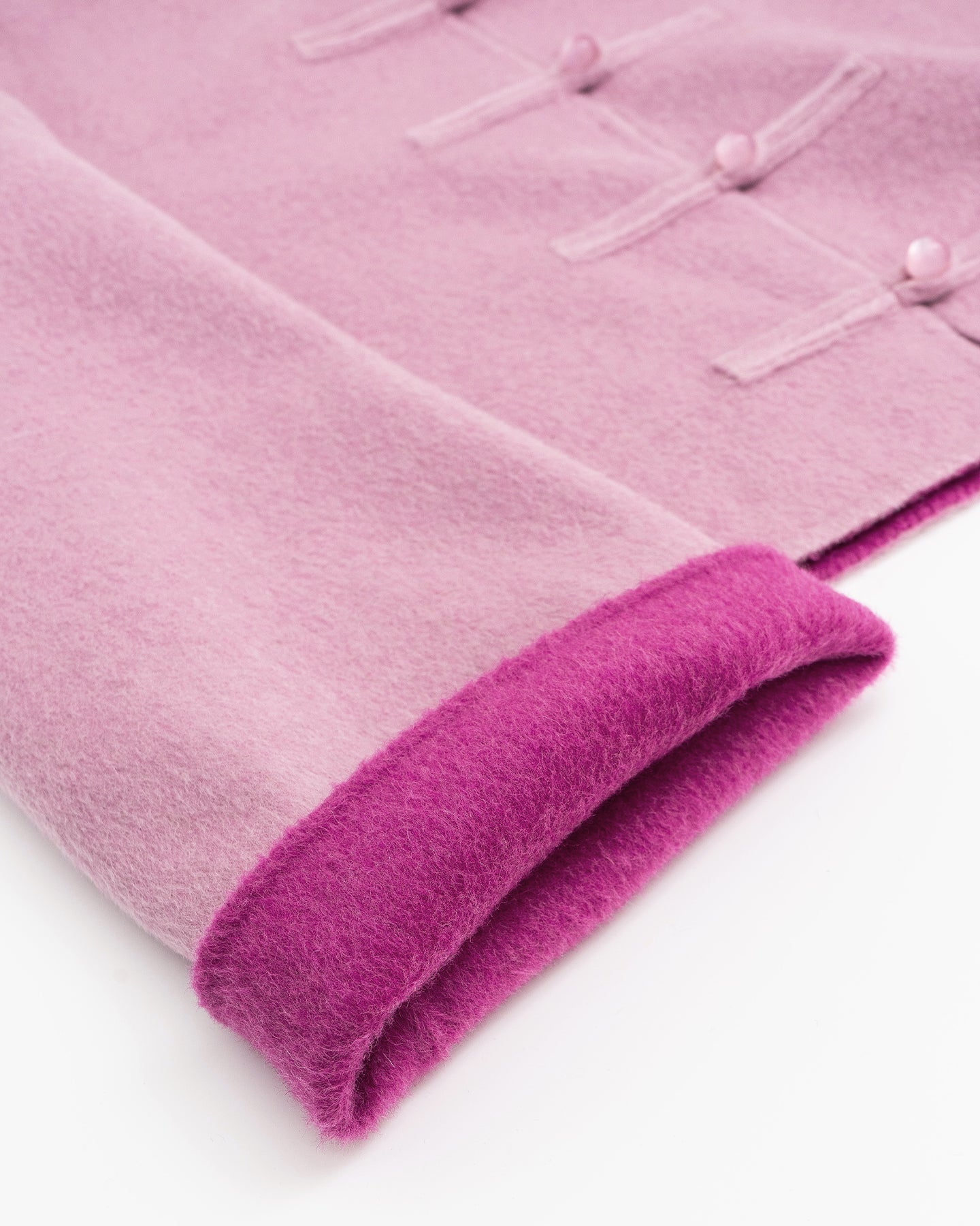 Pink wool Chinese style jacket spring wear