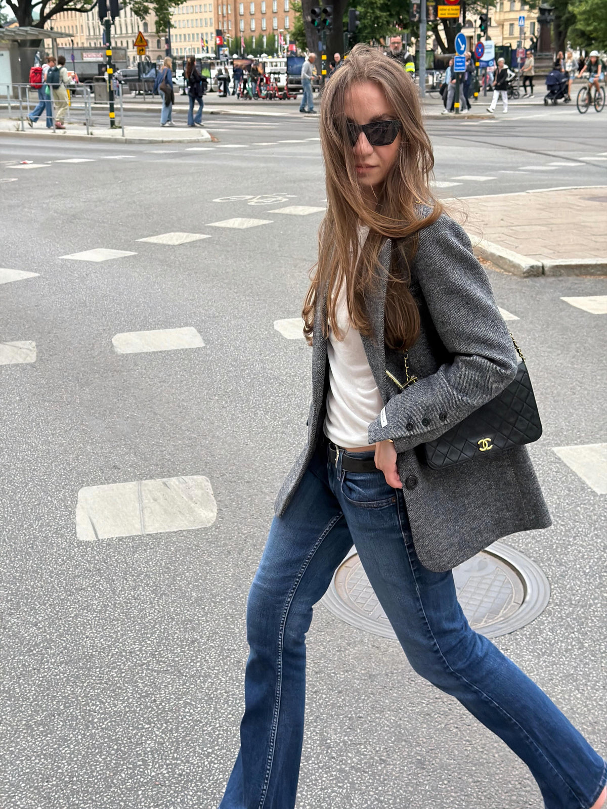 New High-Grade Gray Wool Suit Jacket