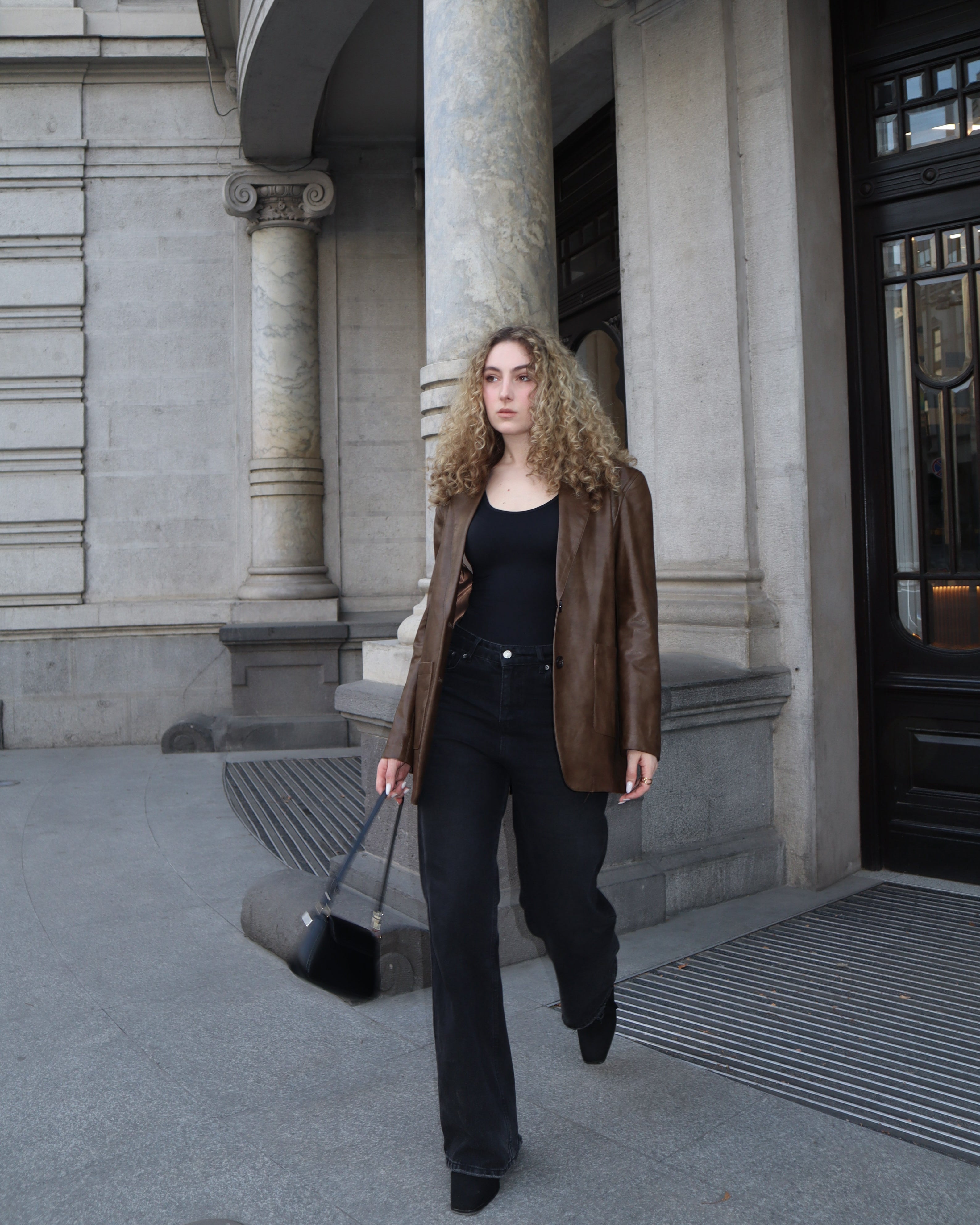 Brown American Retro Leather Jacket