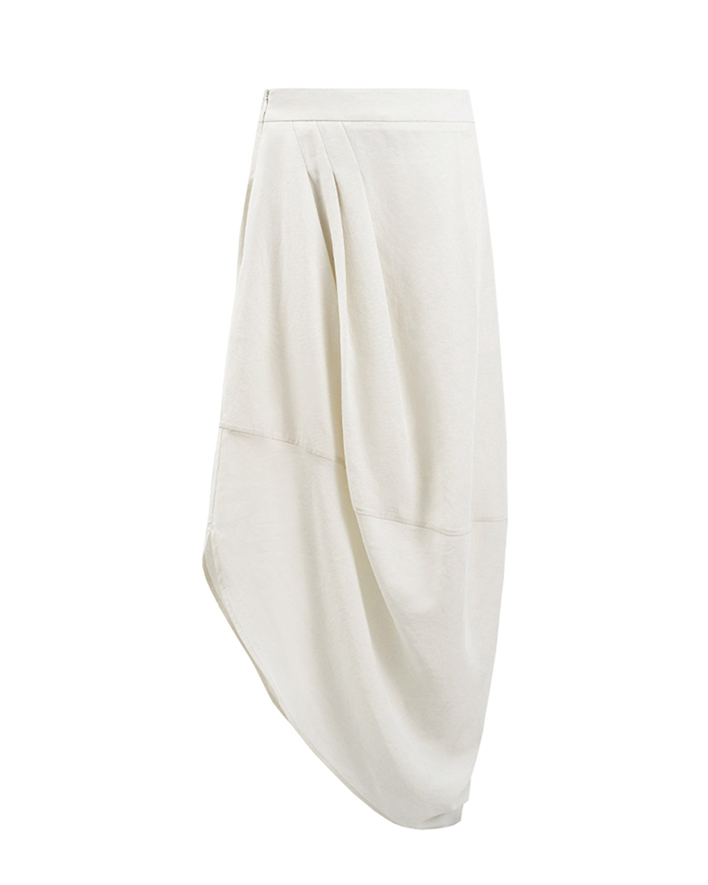 Lyocell Blend Asymmetric Bud Skirt