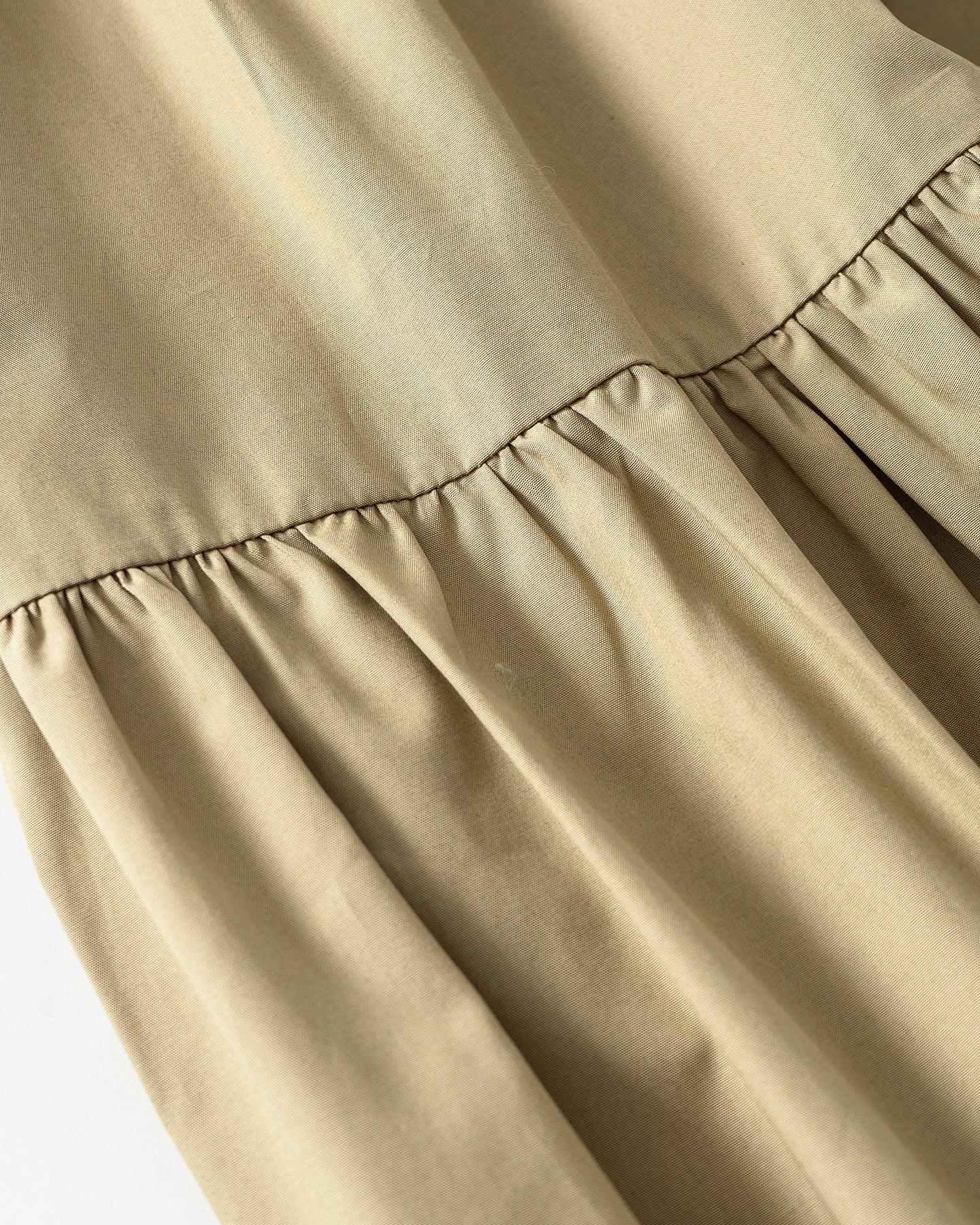Casual Loose Cotton Khaki Skirt