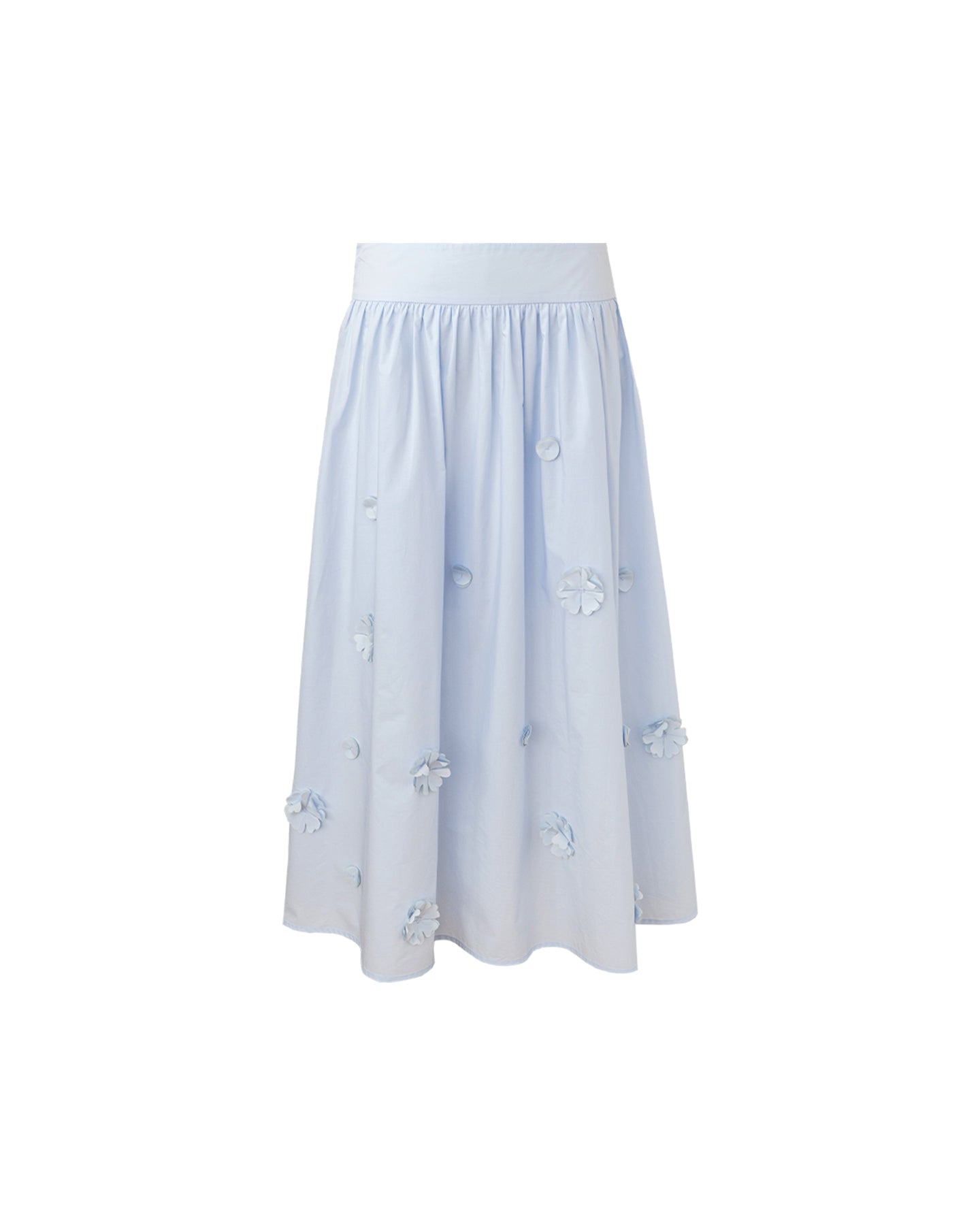 Pure Cotton Detachable Beaded Flower Vest, Skirt Set