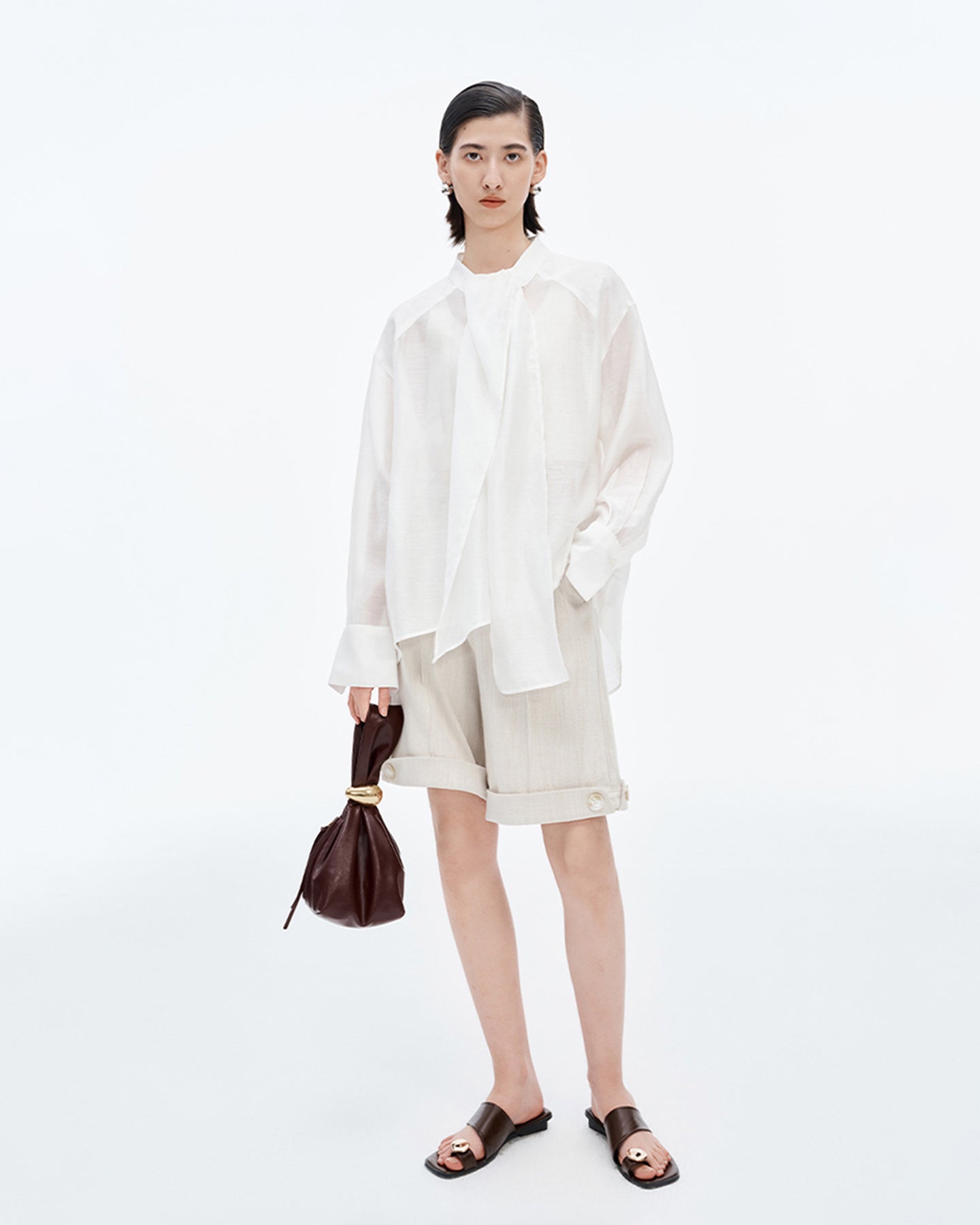 Lyocell Acetate Blended Vest For Women + Shorts