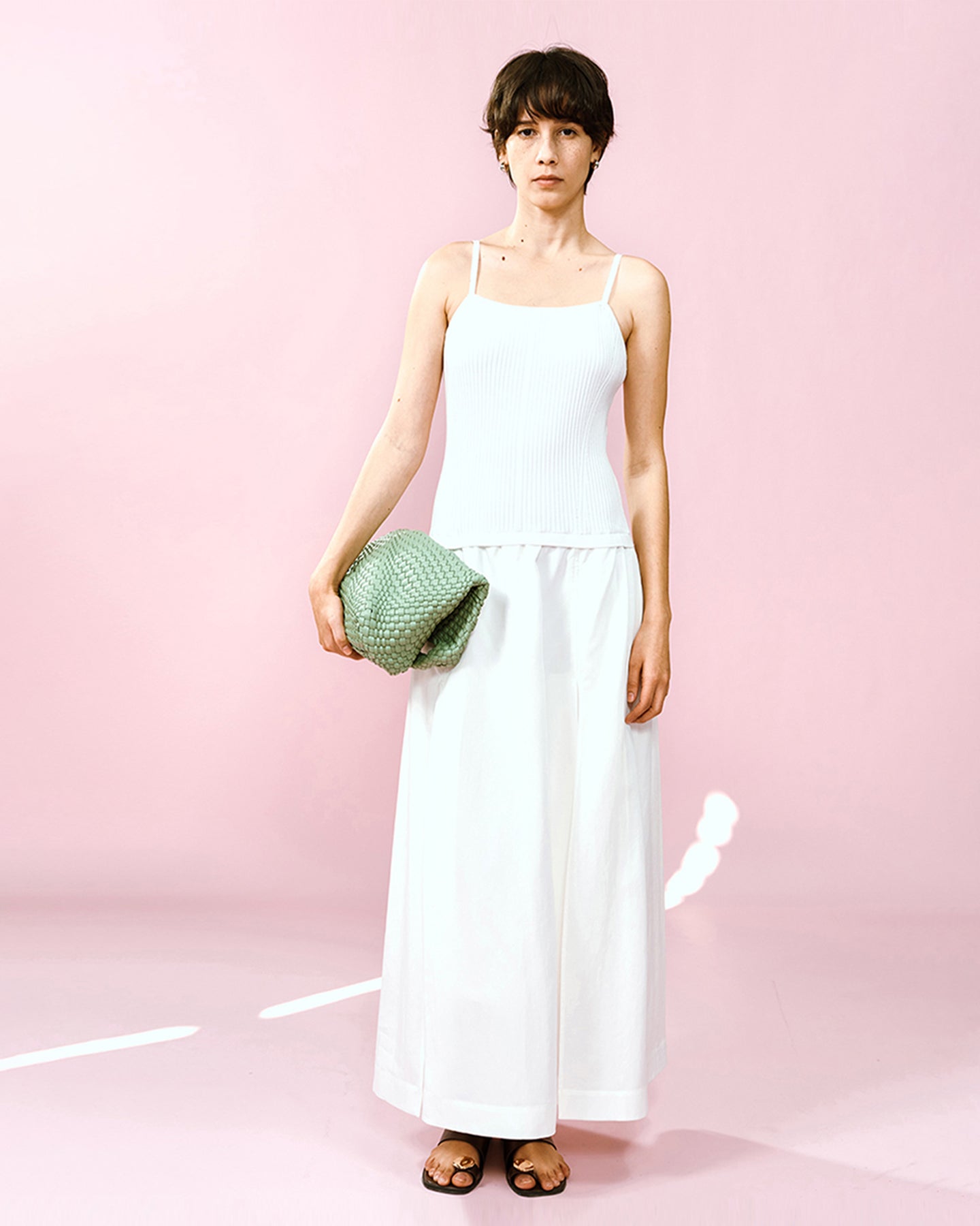 Lyocell Blended Suspender Skirt