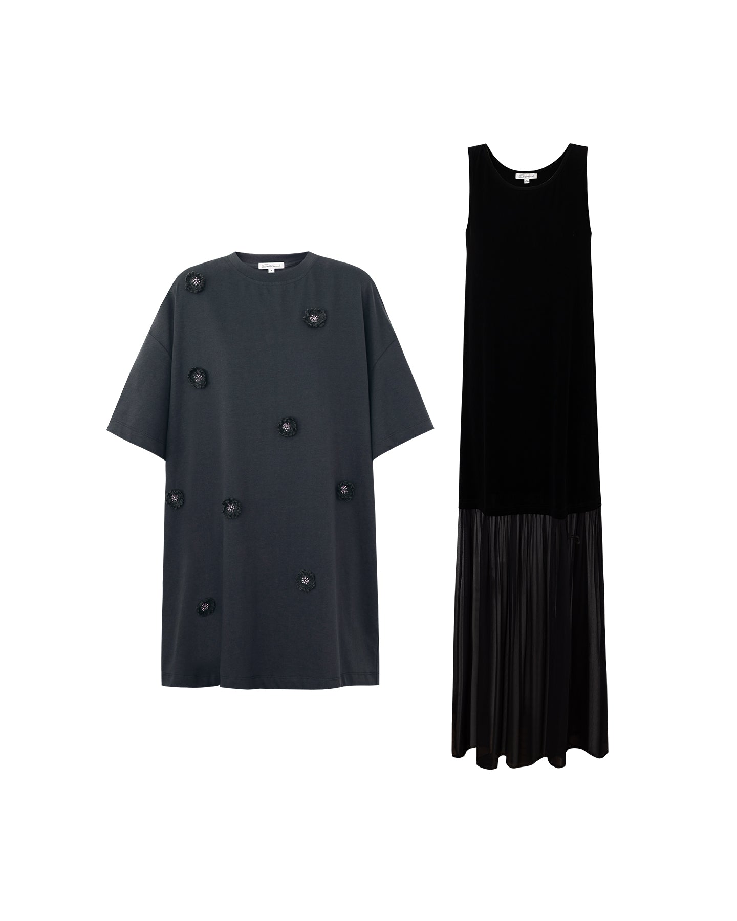 Acetate Blend Woven Patchwork Dress
