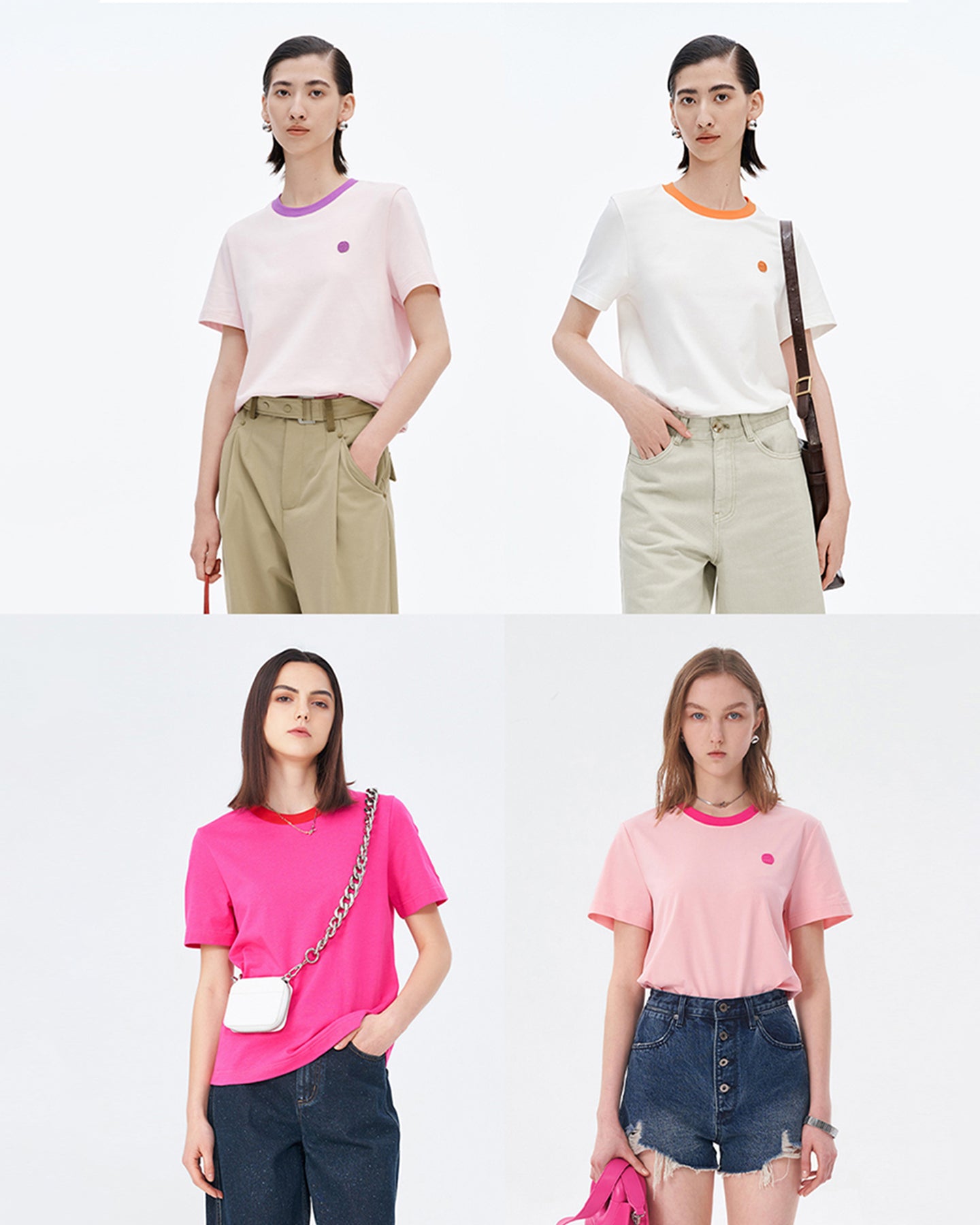 Smiley Wardrobe Contrast Short Sleeve