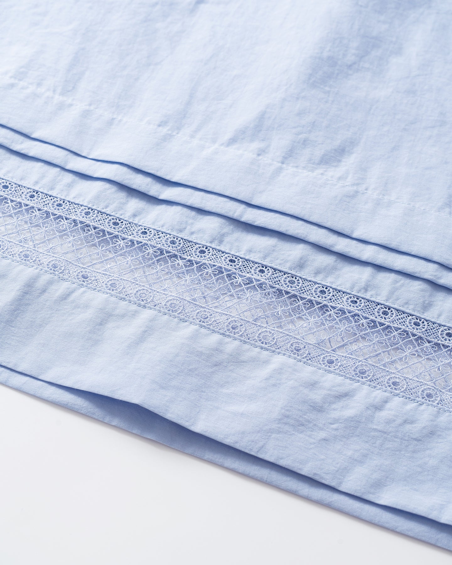Hollow lace stitching skirt + top set