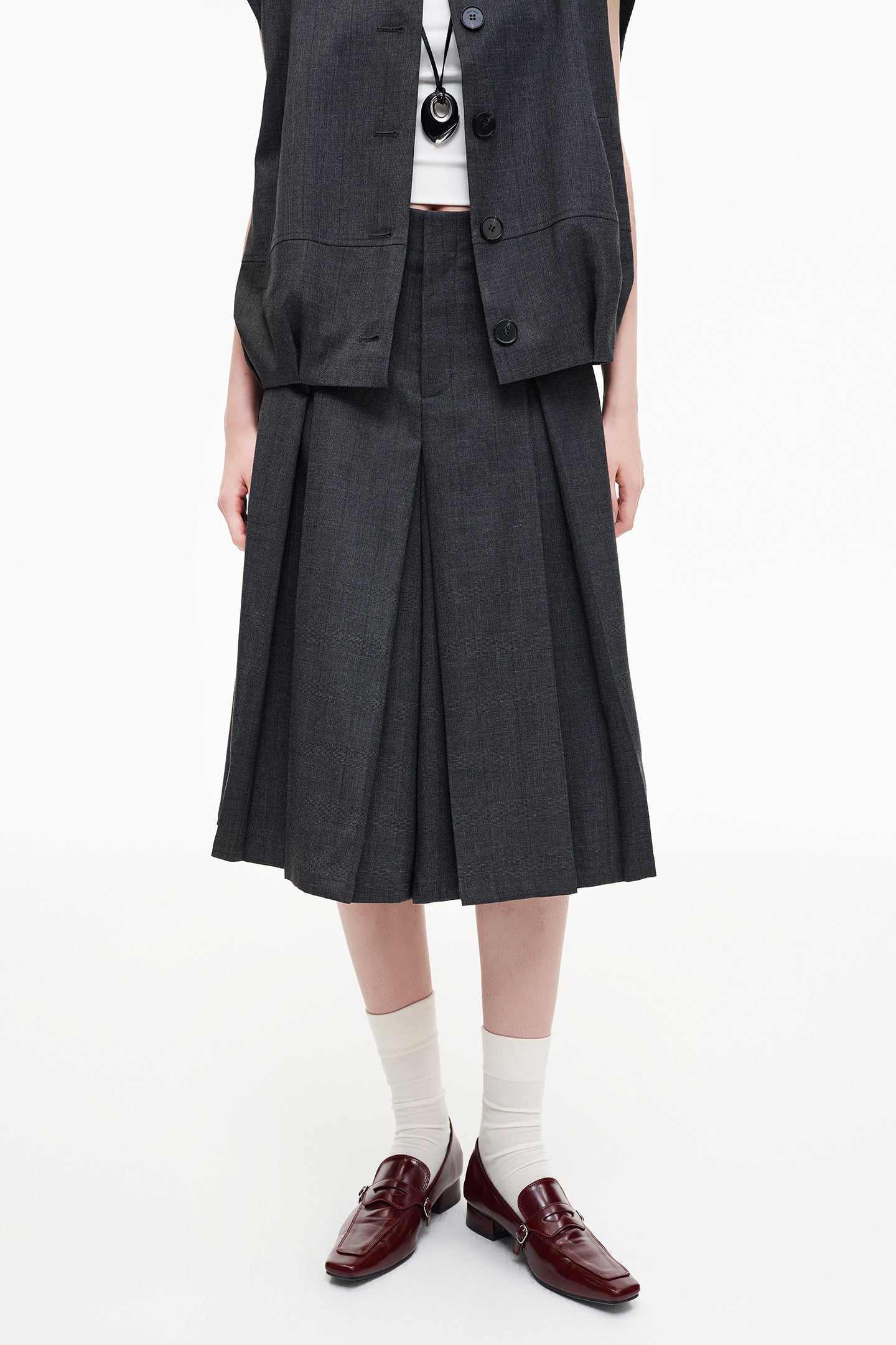 SELFWHO Classic High-Intelligence Jacket, Five-Point Skirt Suit