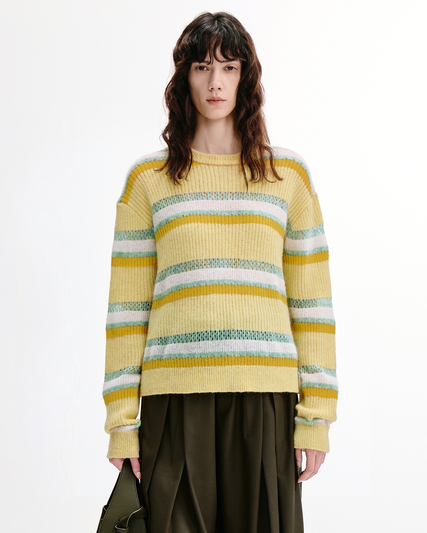 Sunset Stripe Sweater – Alpaca & Mohair
