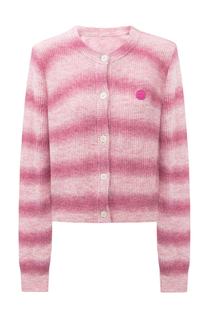 SELFWHO Alpaca blend gradient knitted cardigan