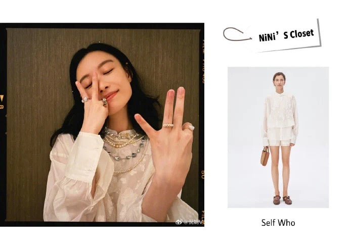 SEFLWHO Handmade Light Luxury Two-Piece Top + Shorts