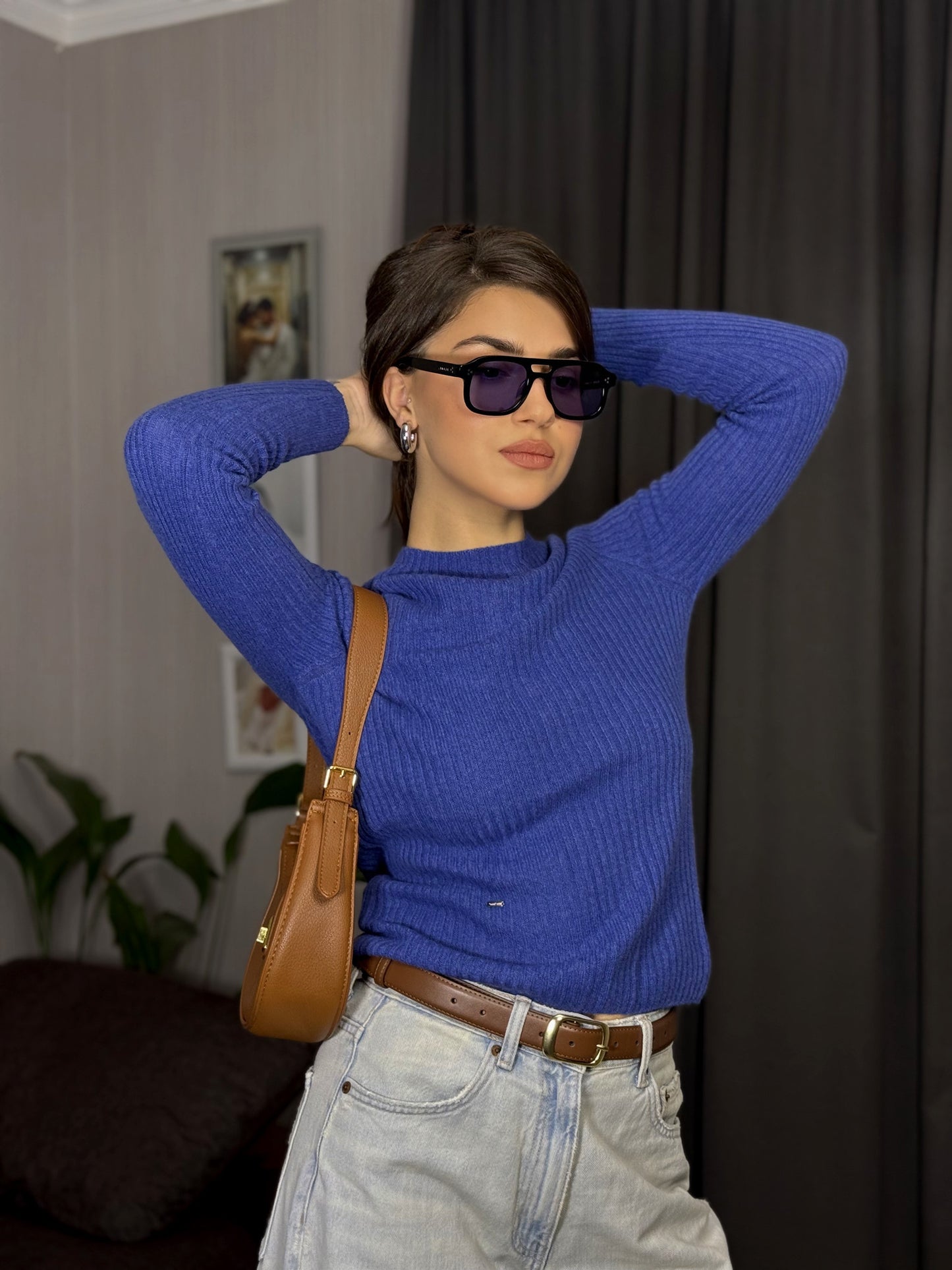 SELFWHO Seamless Knitted Cashmere Sweater