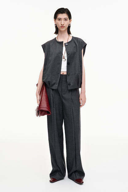 SELFWHO Classic High-Intelligence Jacket, Five-Point Skirt Suit