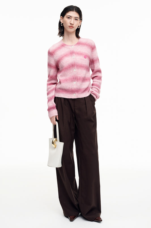 SELFWHO Alpaca blend gradient knitted cardigan