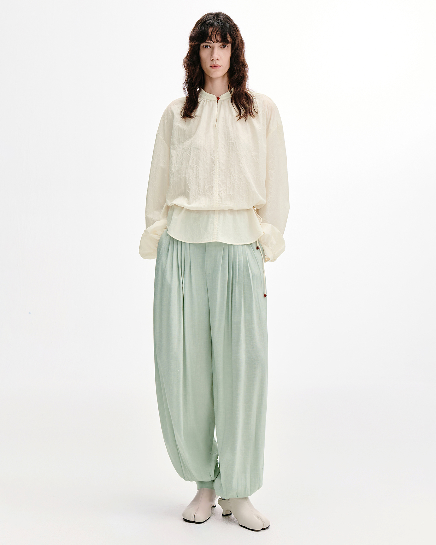 Drapey Balloon Pants – Acetate-Blend