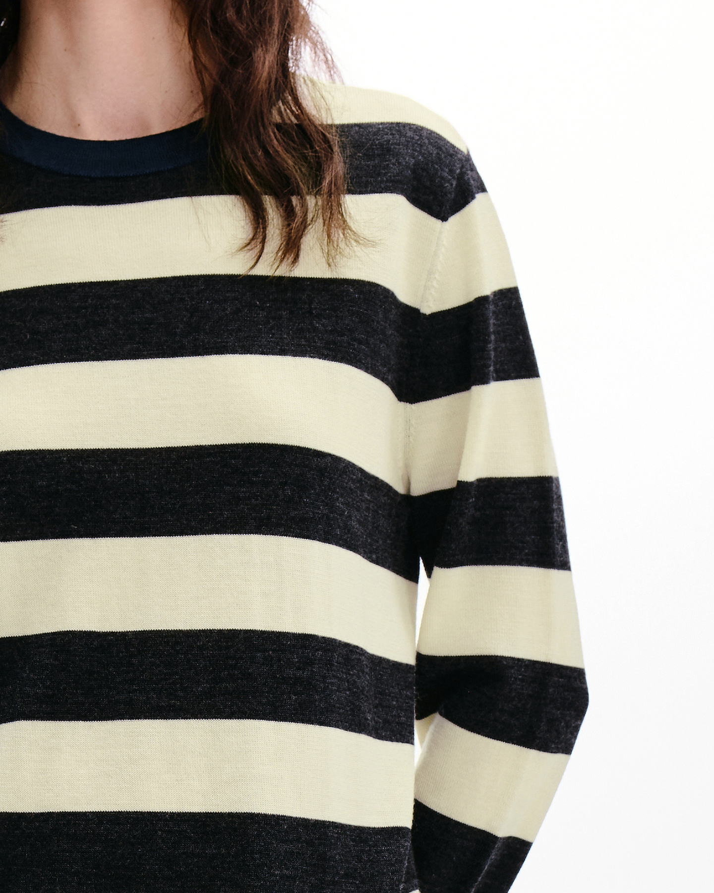 Stripe Knit Tee – Wool Blend