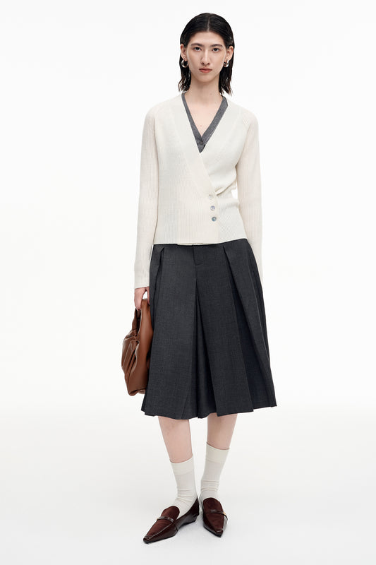 SELFWHO Sheep Wool Detachable Two-Piece Sweater Vest
