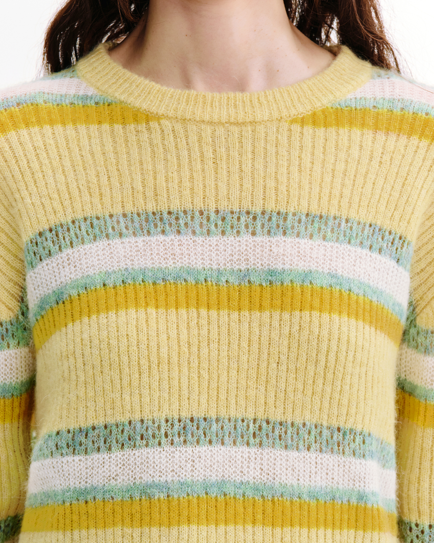 Sunset Stripe Sweater – Alpaca & Mohair