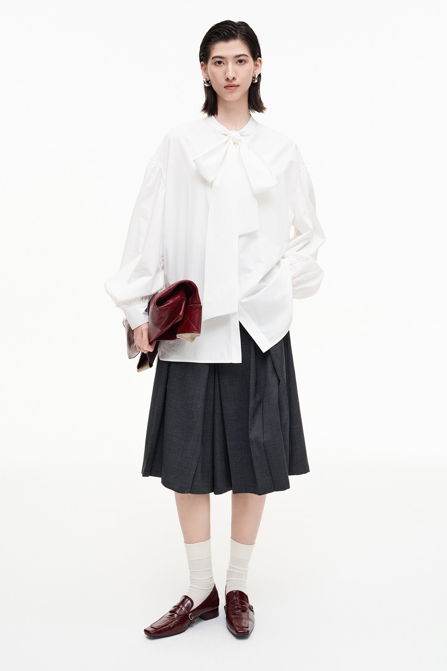 SELFWHO Classic High-Intelligence Jacket, Five-Point Skirt Suit