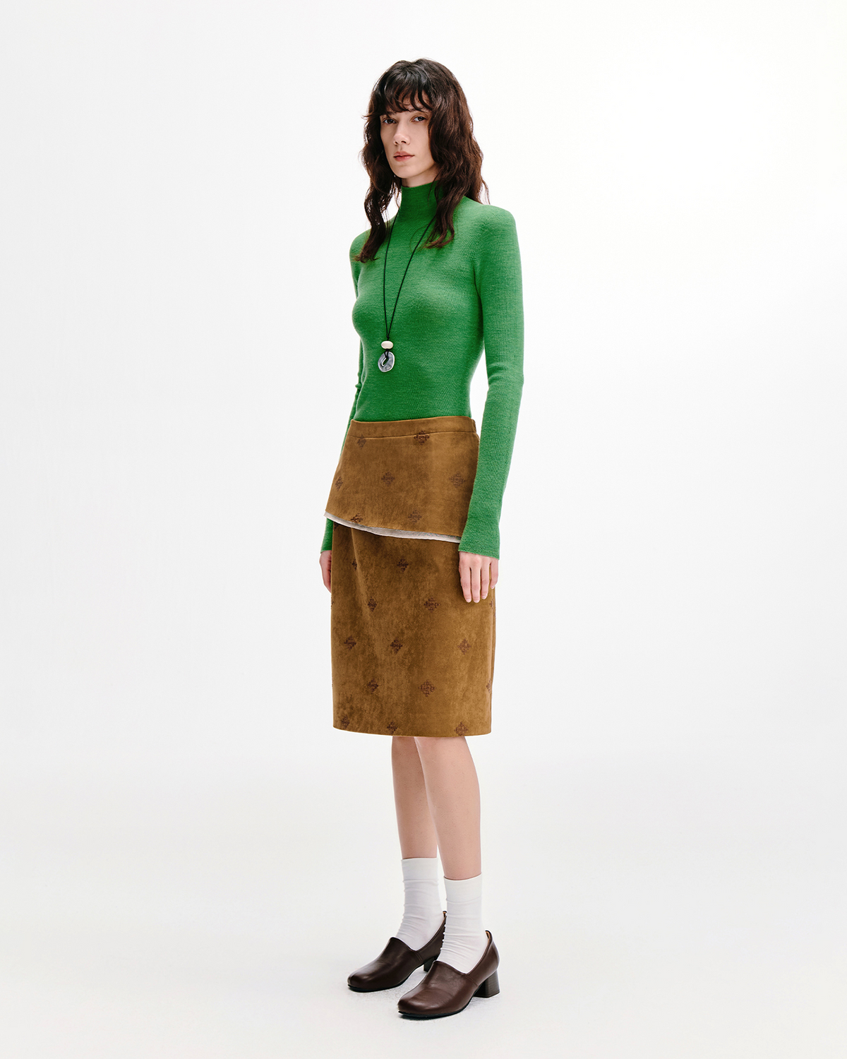 Slim-Fit Mock-Neck Knit – Merino Wool