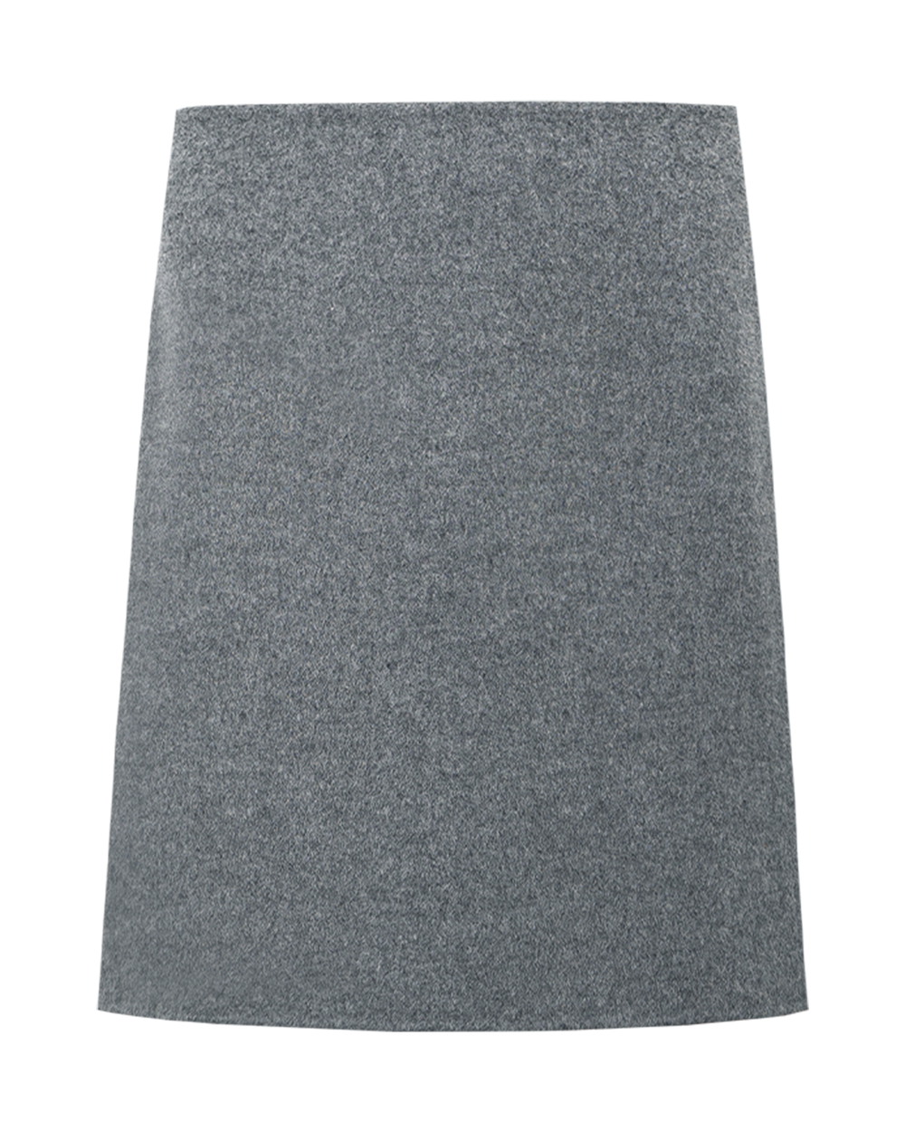 Double-Face Wool A Line Mini Skirt