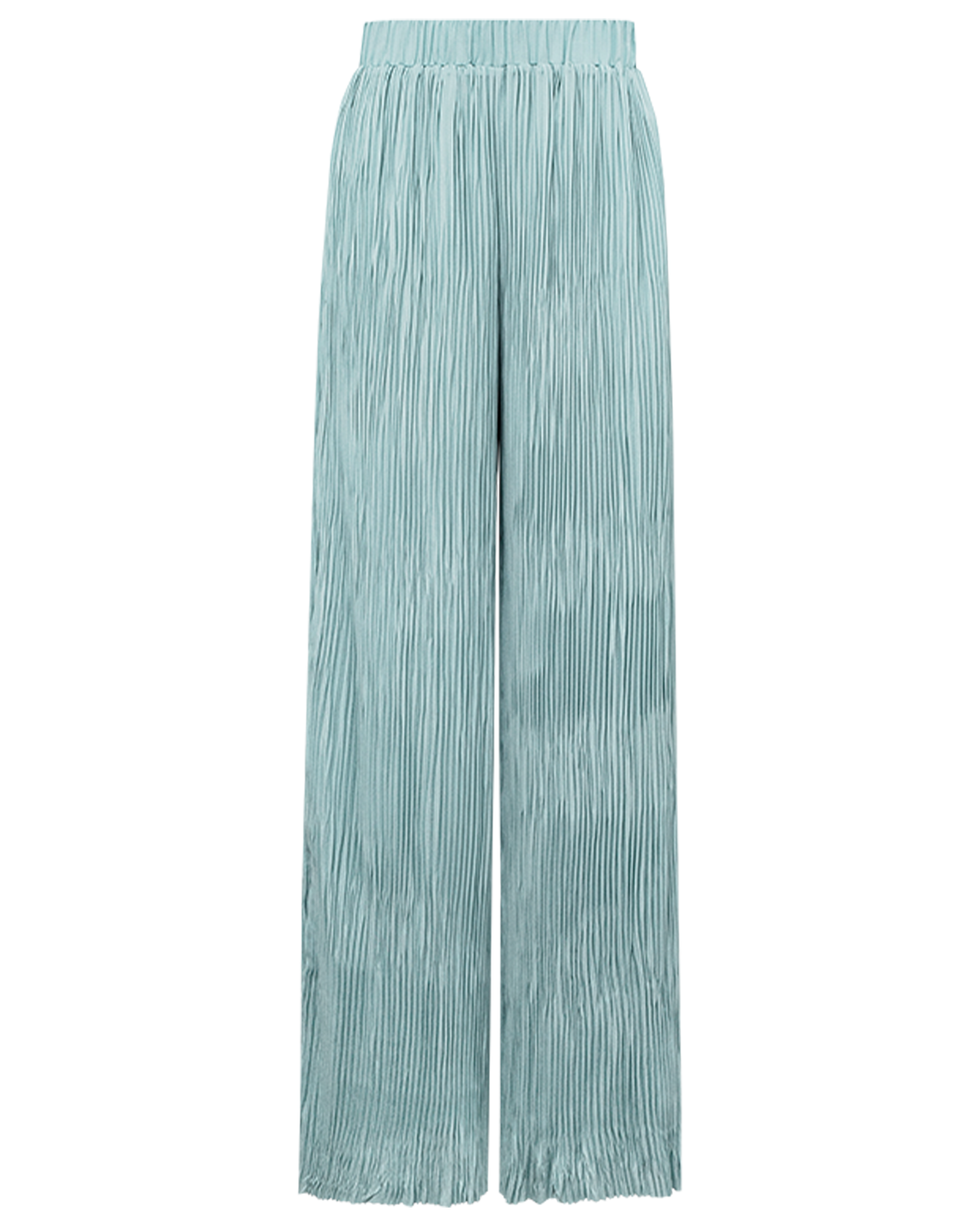 Drapey Pleated Wide-Leg Pants