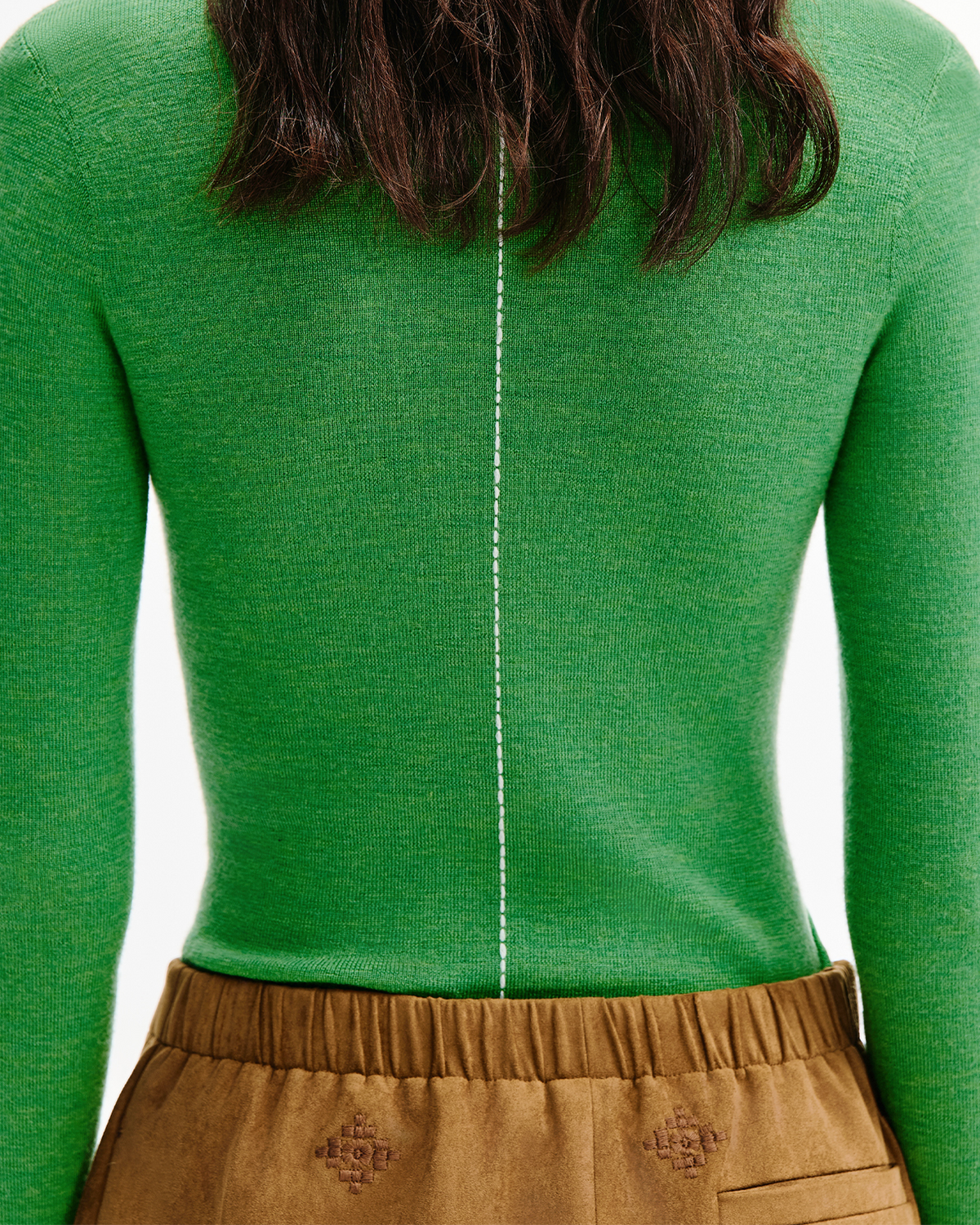 Slim-Fit Mock-Neck Knit – Merino Wool