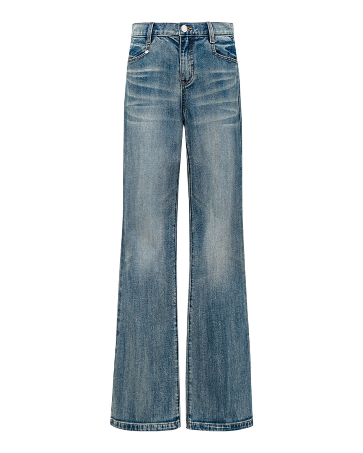 Vintage Wash Flare Jeans