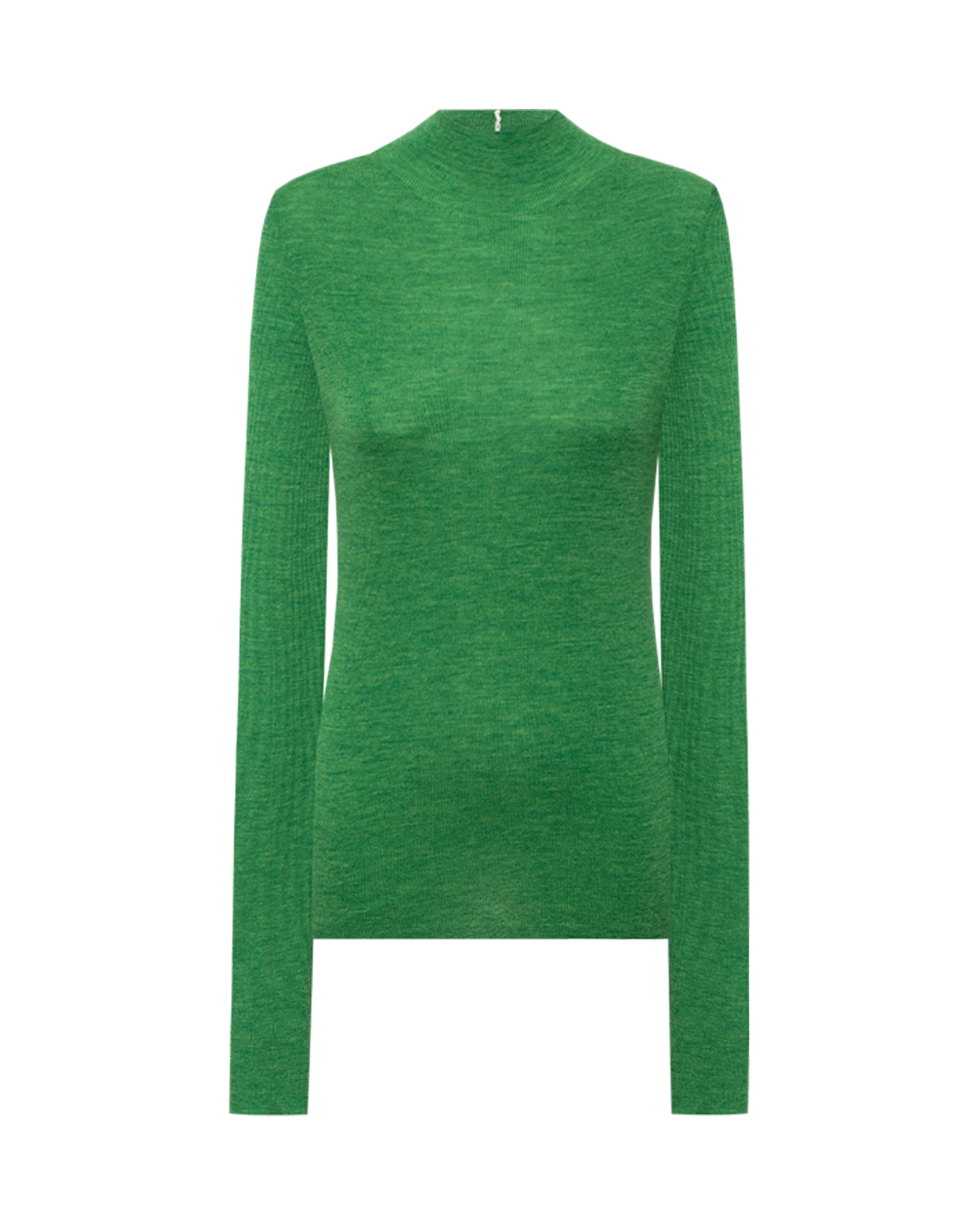 Slim-Fit Mock-Neck Knit – Merino Wool