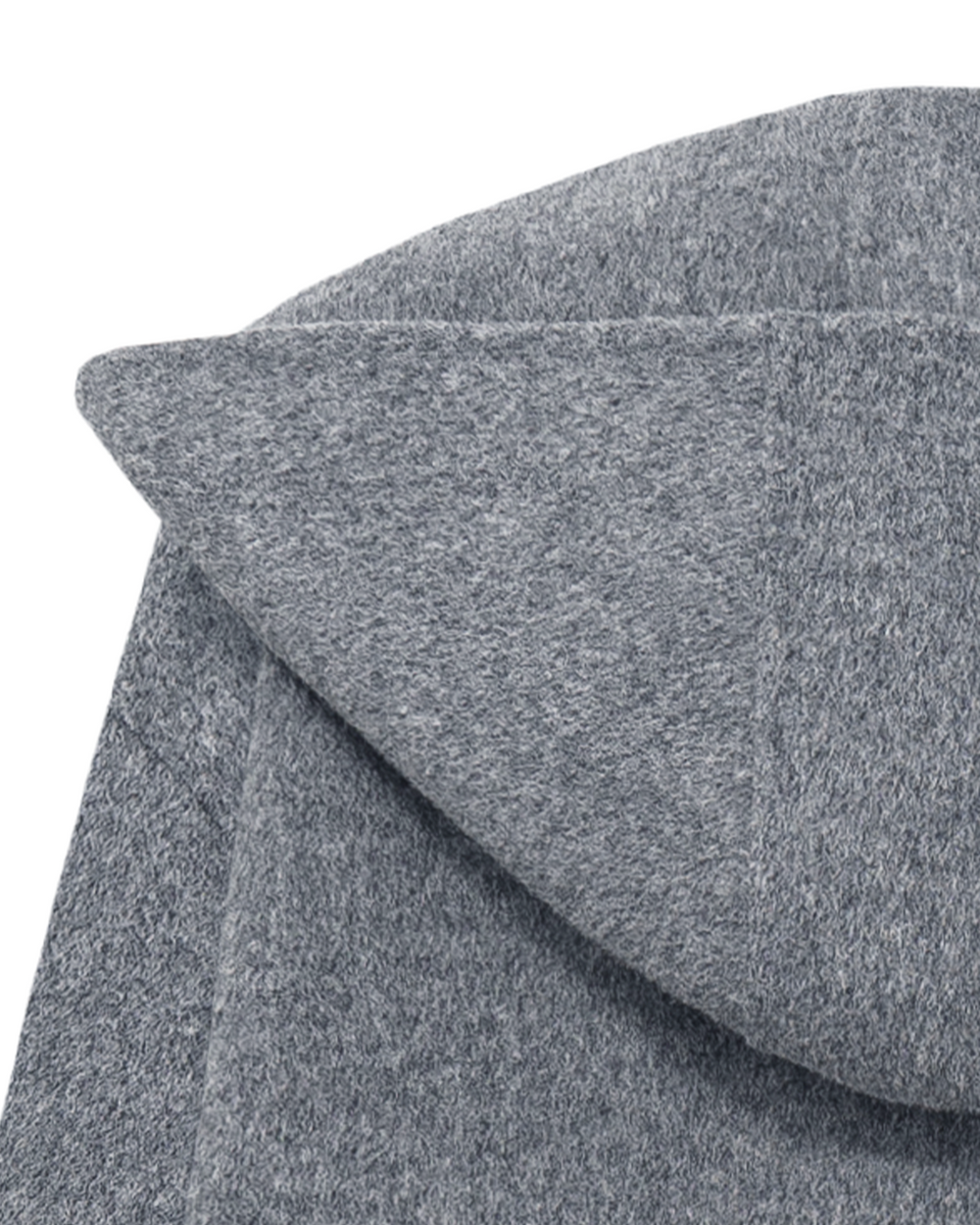 Double Face Wool Blend Hooded Scarf Collar Coat