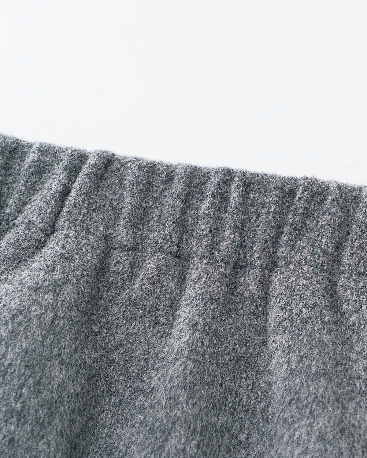 Double-Face Wool A Line Mini Skirt