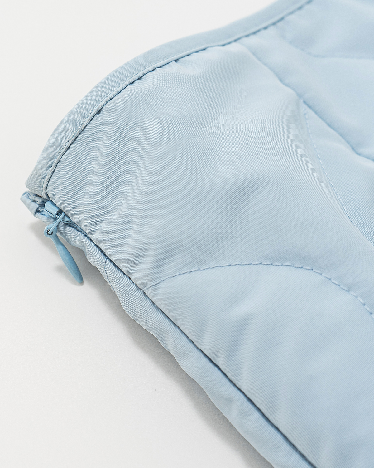 Knit-Detail Down Jacket & Skirt Set