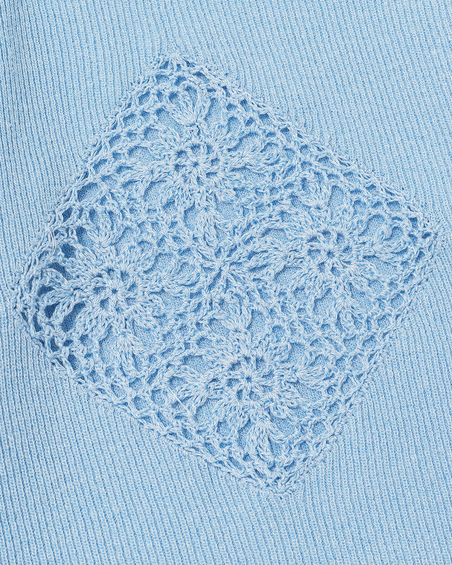 Crochet Lattice Floral Cardigan Set – Linen-Blend
