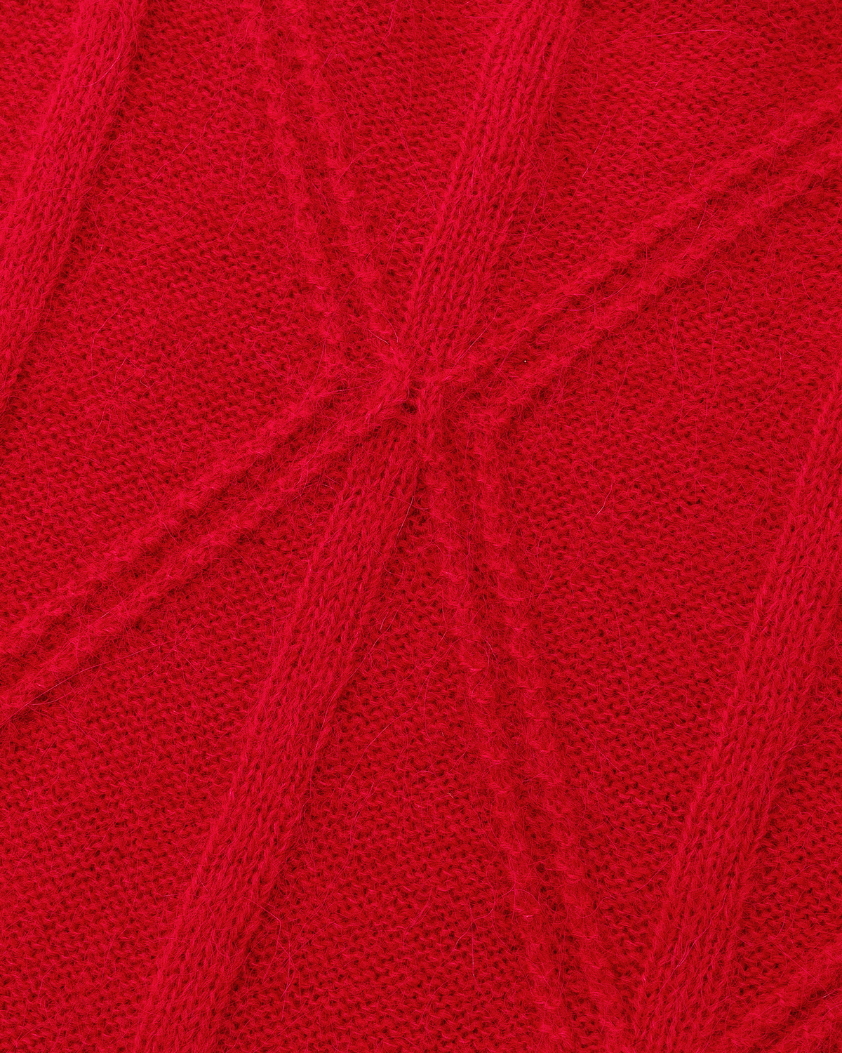 Cable-Knit Check Sweater – Wool Blend