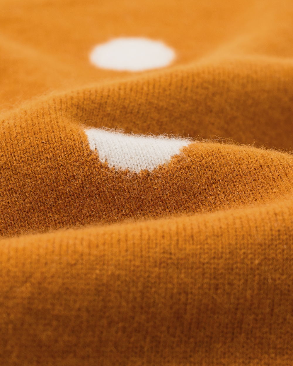 Merino-Blend Polka-Dot Pullover