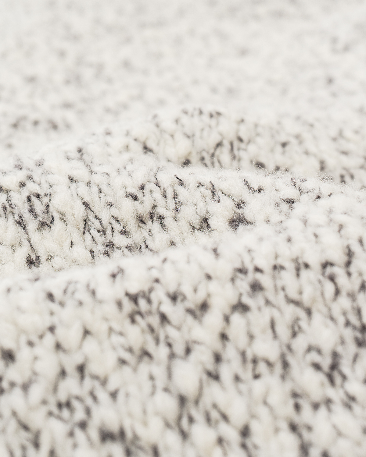 Mottled Wool Cardigan – Open Collar