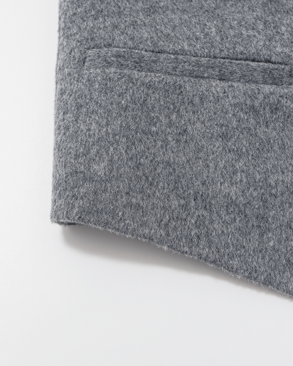 Double-Face Wool V Neck Vest