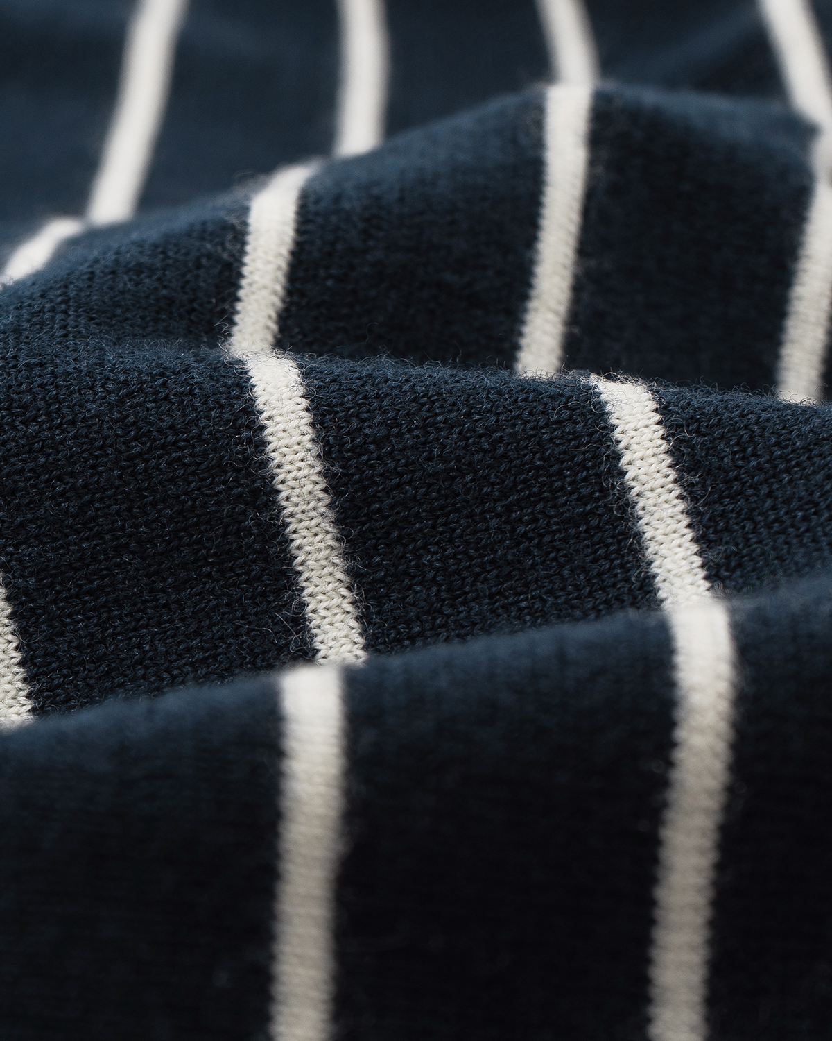 Contrast-Stripe Wool Cardigan