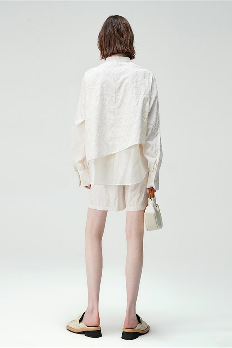 SELFWHO Retro Loose New Chinese Shirt Casual Outerwear