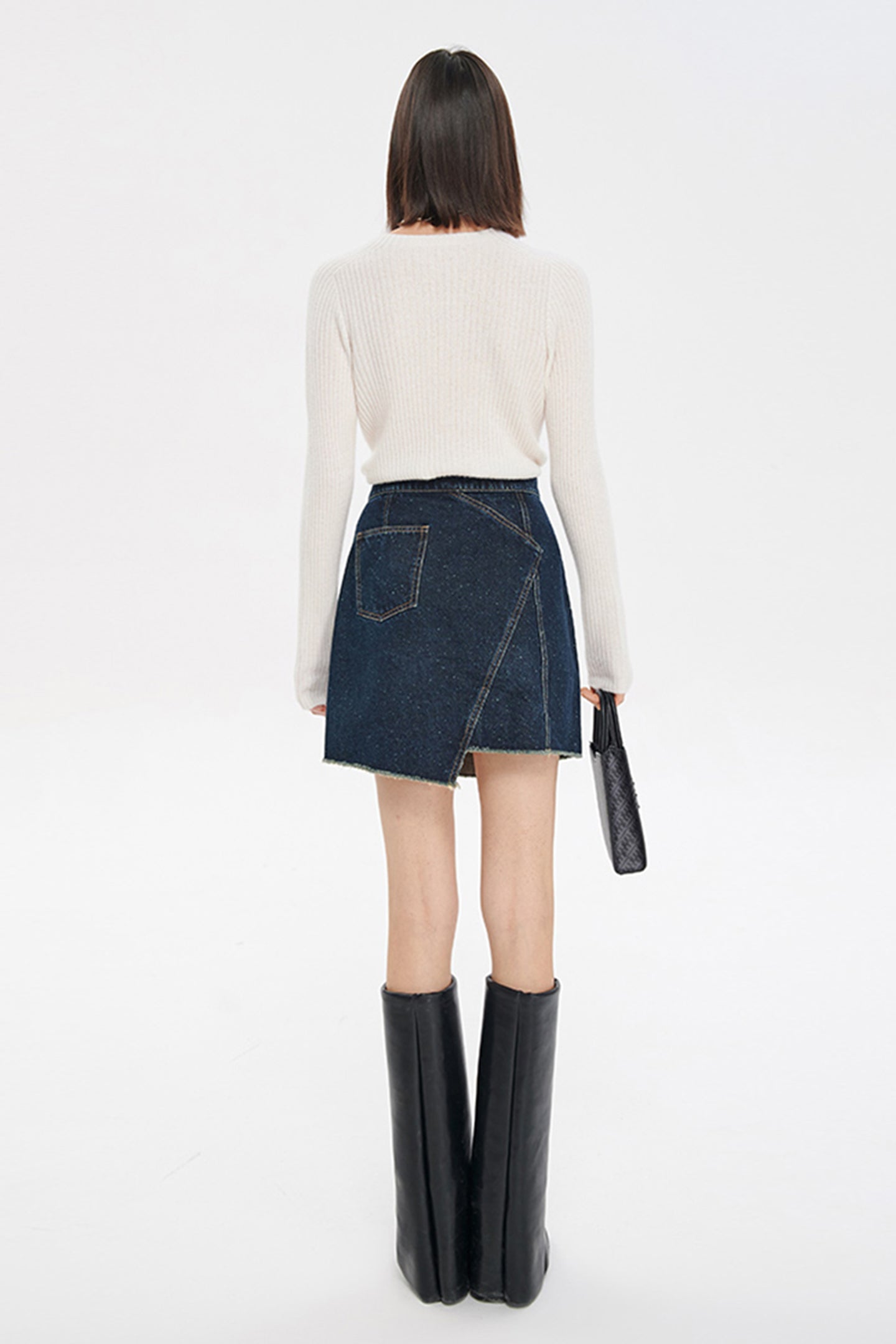 Selfwho Seamless Knitted Cashmere Sweater