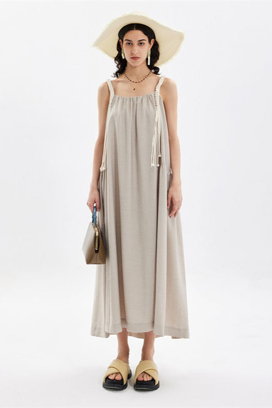 Casual Drape Slip Dress
