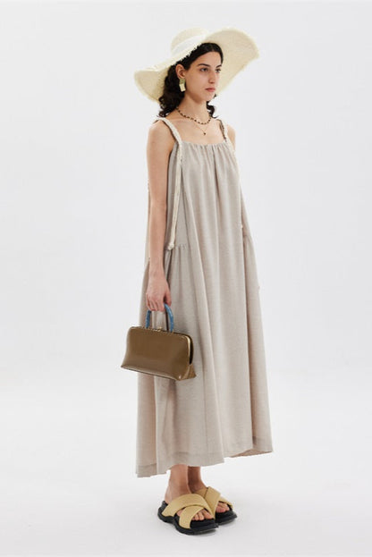 Casual Drape Slip Dress