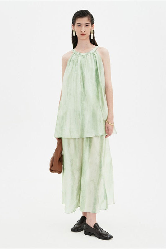 Mint Mambo Double Layer Maxi Dress