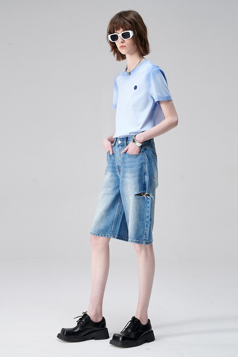 SELFWHO Modal Silk Short-Sleeved T-Shirt