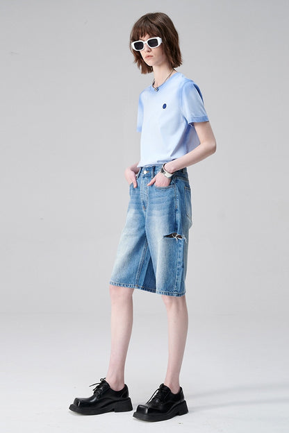 SELFWHO Modal Silk Short-Sleeved T-Shirt
