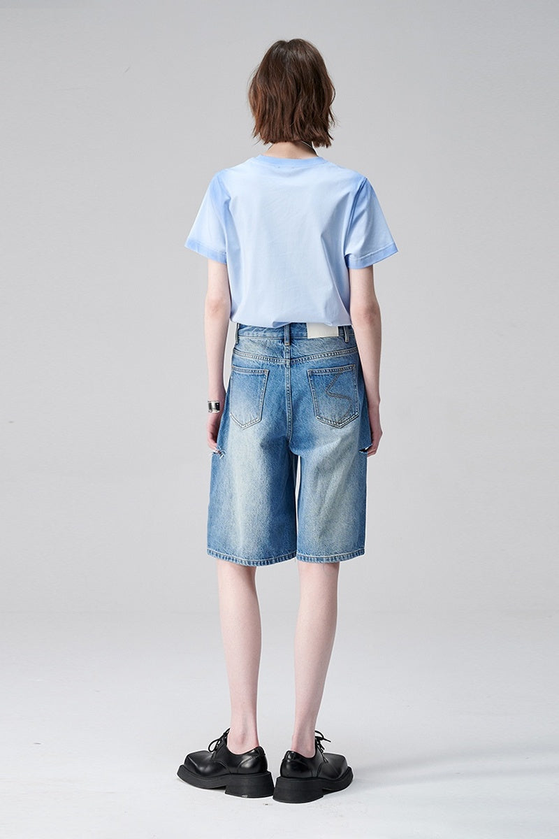 SELFWHO Modal Silk Short-Sleeved T-Shirt