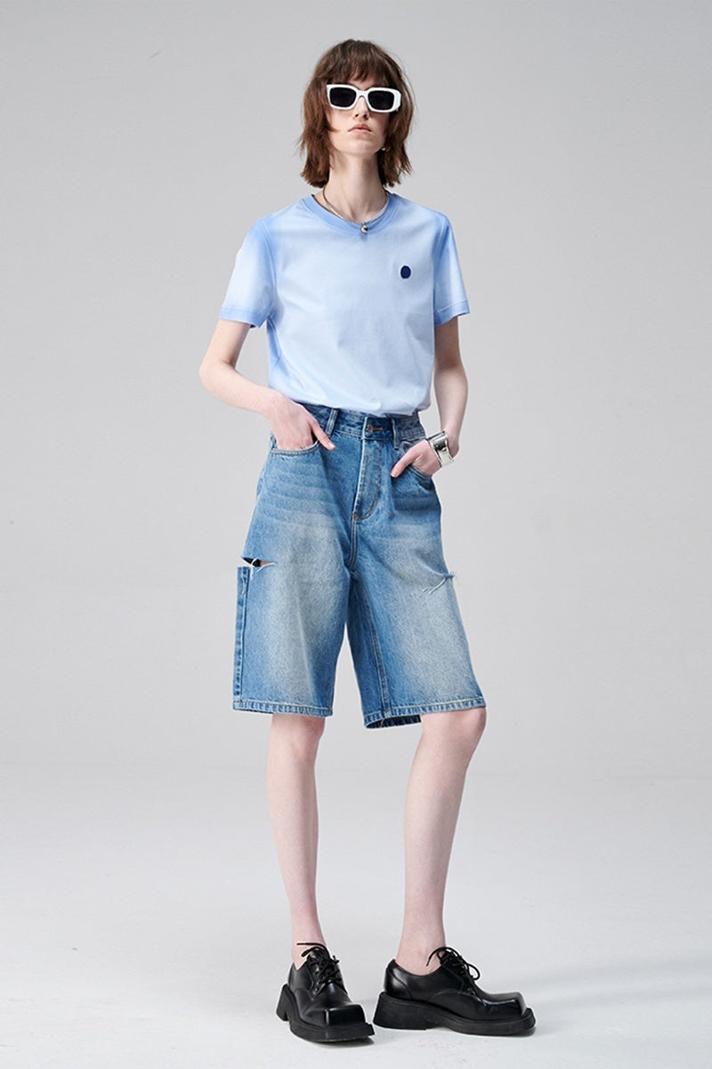 SELFWHO Modal Silk Short-Sleeved T-Shirt